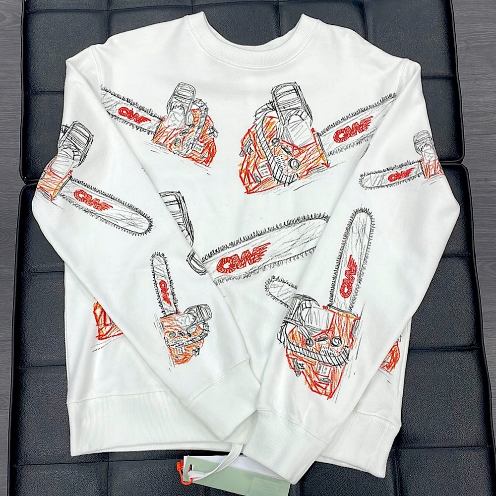 Off-White is the number one Luxury lifestyle brand’s . Chainsaw crewneck
